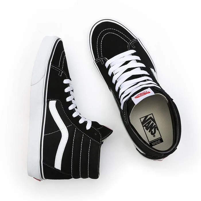 Vans HiTop Shoes Men Sk8Hi Wide Fit Shoes Black