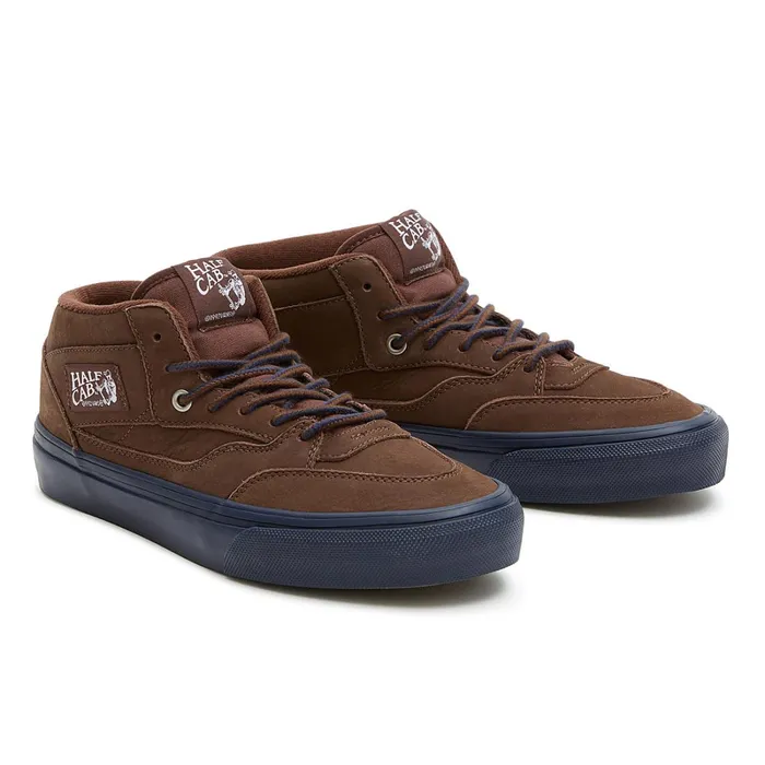 Vans HiTop Shoes Men Skate Half Cab 03992 X Nick Michel Shoes Brown