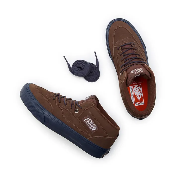 Vans HiTop Shoes Men Skate Half Cab 03992 X Nick Michel Shoes Brown