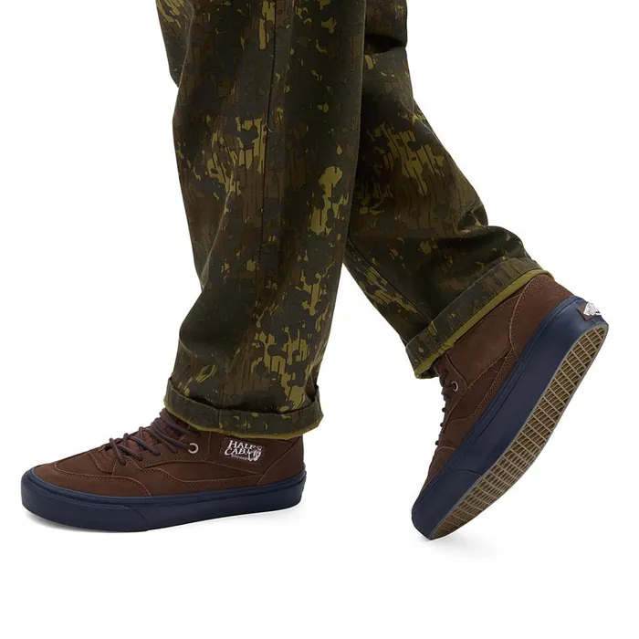 Vans HiTop Shoes Men Skate Half Cab 03992 X Nick Michel Shoes Brown