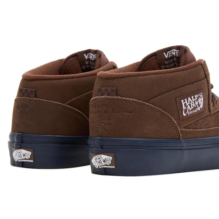 Vans HiTop Shoes Men Skate Half Cab 03992 X Nick Michel Shoes Brown