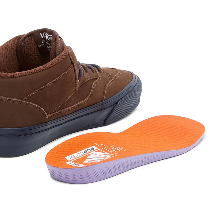 Vans HiTop Shoes Men Skate Half Cab 03992 X Nick Michel Shoes Brown
