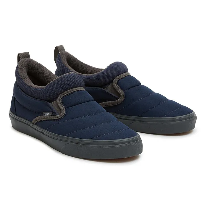 Vans HiTop Shoes Men SlipOn Mid Cozy Mesh Shoes Blue