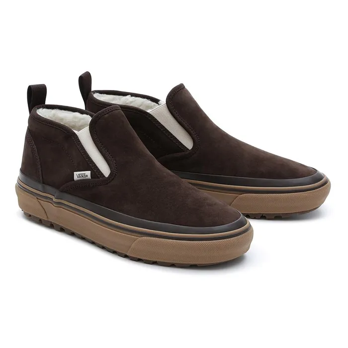 Vans HiTop Shoes Women Mid Slip MTE1 Shoes Brown