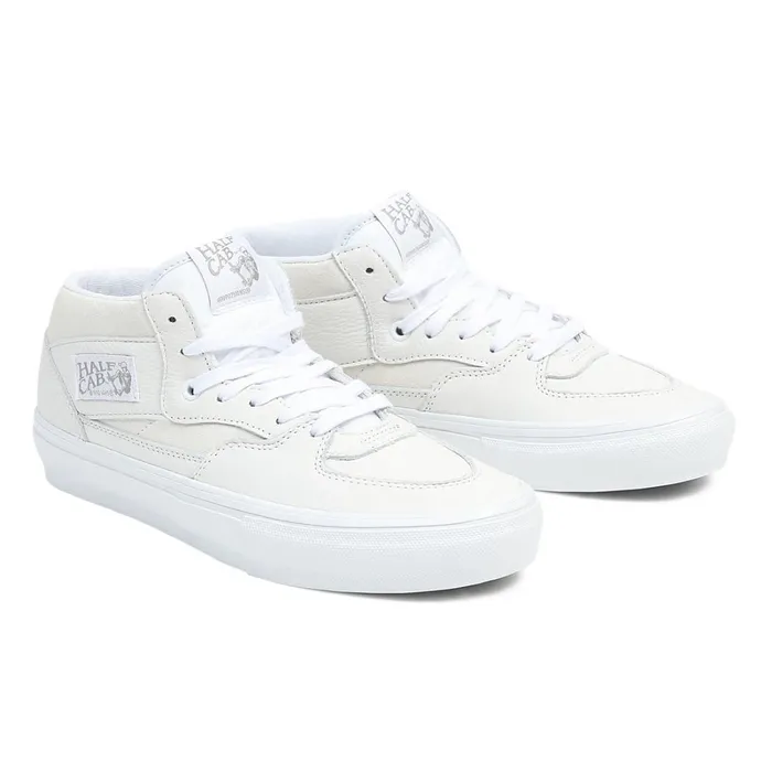Vans HiTop Shoes Women Skate Half Cab Shoes White