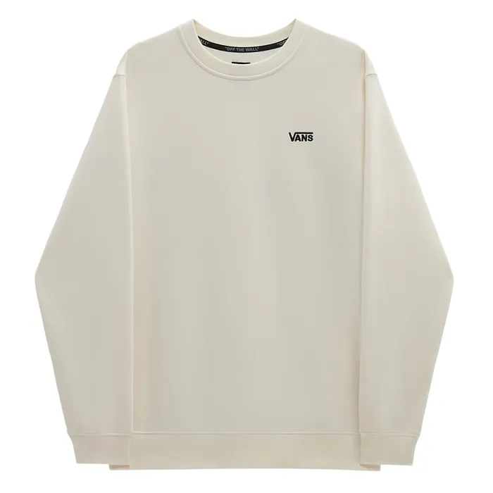 Vans Hoodies and Sweatshirts Men Core Basic Crew Sweatshirt White