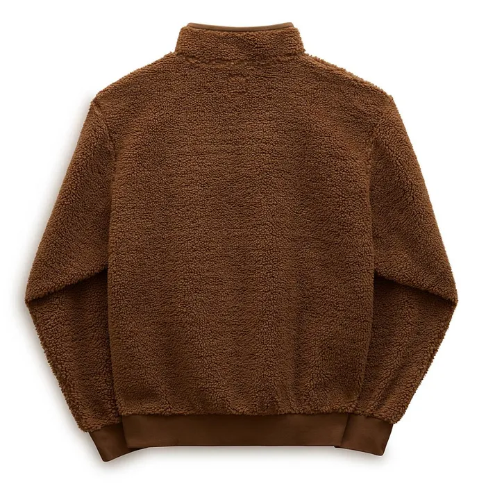 Vans Hoodies and Sweatshirts Men Happy Camper Quarter Zip Sweatshirt Brown