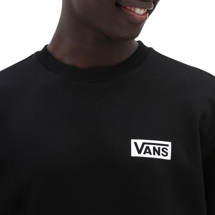 Vans Hoodies and Sweatshirts Men Relaxed Fit Crew Sweatshirt Black