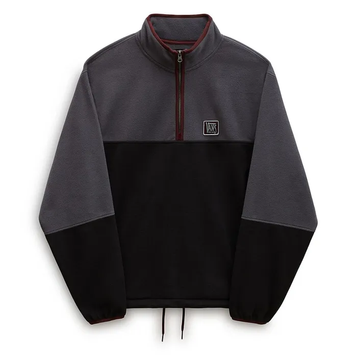 Vans Hoodies and Sweatshirts Men Rowan Zorilla Half Zip Pullover Black