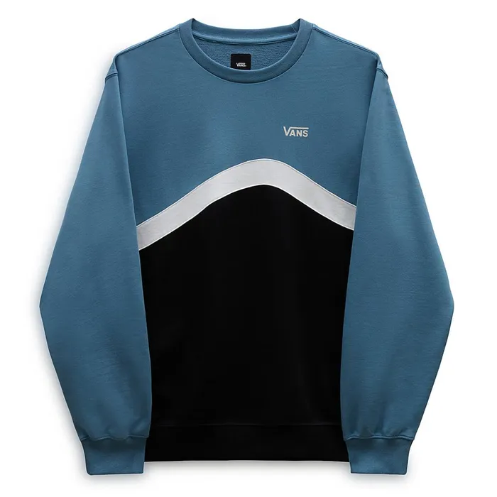 Vans Hoodies and Sweatshirts Men Sidestripe Block Crew Sweatshirt Black