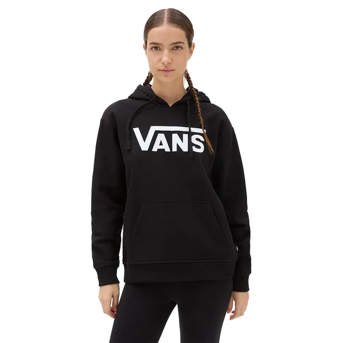 Vans Hoodies and Sweatshirts Women Classic V Boyfriend Fit Pullover Hoodie Black