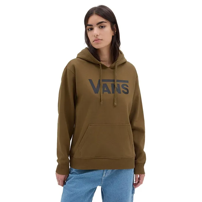 Vans Hoodies and Sweatshirts Women Classic V Boyfriend Fit Pullover Hoodie Brown