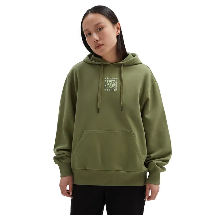 Vans Hoodies and Sweatshirts Women Shroomy Experience Pullover Hoodie Green