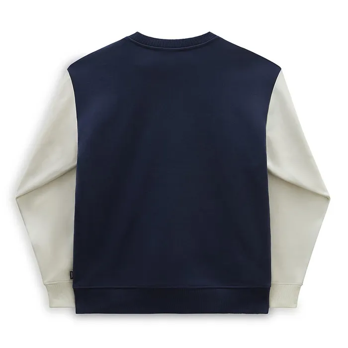 Vans Hoodies and Sweatshirts Women Varsity V Oversized Crew Sweatshirt Blue