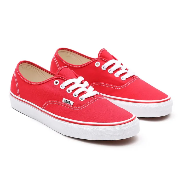 Vans Lowtop Shoes Men Authentic Shoes Red