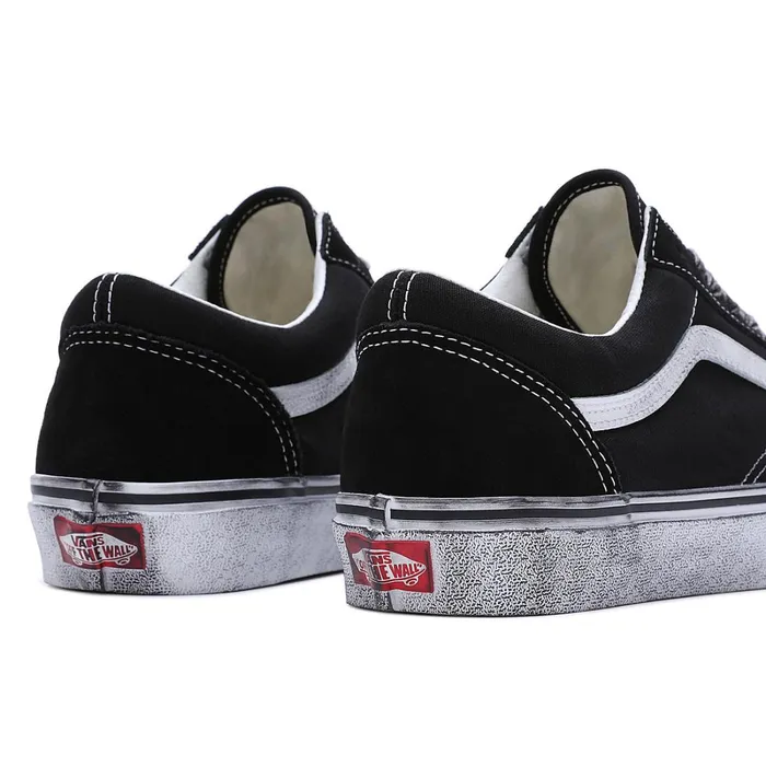 Vans Lowtop Shoes Men Stressed Old Skool Shoes Black