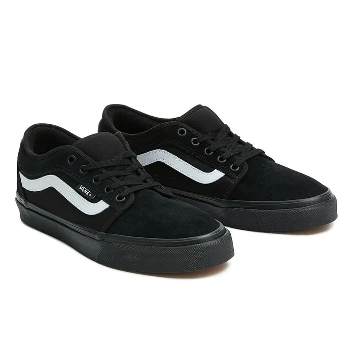 Vans Lowtop Shoes Women Chukka Low Sidestripe Shoes Black White