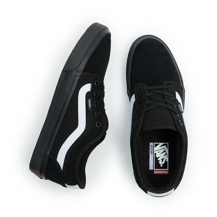 Vans Lowtop Shoes Women Chukka Low Sidestripe Shoes Black White
