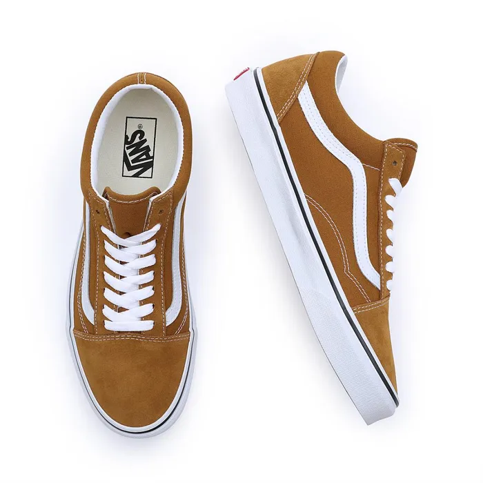 Vans Lowtop Shoes Women Color Theory Old Skool Shoes Brown