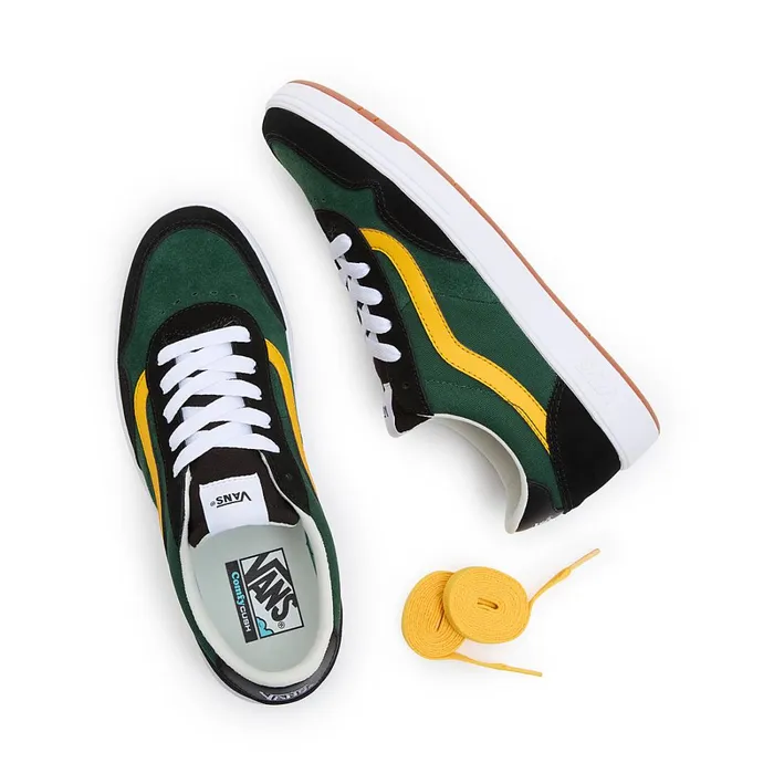 Vans Lowtop Shoes Women Cruze Too ComfyCush Shoes Black Green