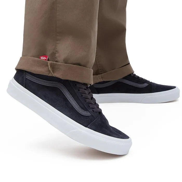 Vans Lowtop Shoes Women Old Skool Pig Suede Shoes Blue