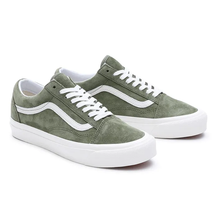 Vans Lowtop Shoes Women Pig Suede Old Skool 36 DX Shoes Green