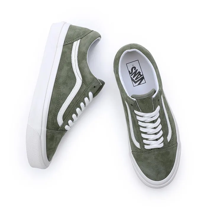 Vans Lowtop Shoes Women Pig Suede Old Skool 36 DX Shoes Green