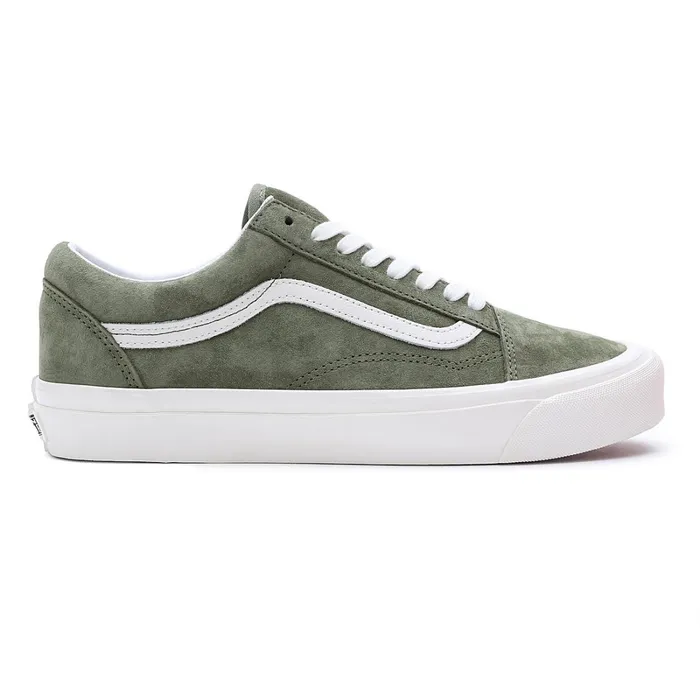 Vans Lowtop Shoes Women Pig Suede Old Skool 36 DX Shoes Green