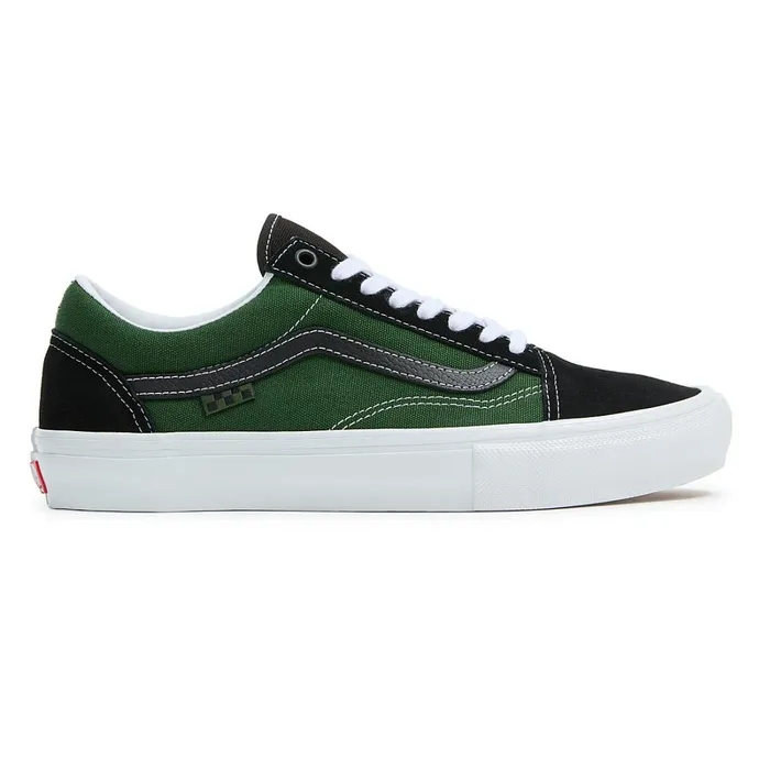 Vans Lowtop Shoes Women Skate Old Skool Safari Shoes Black Green
