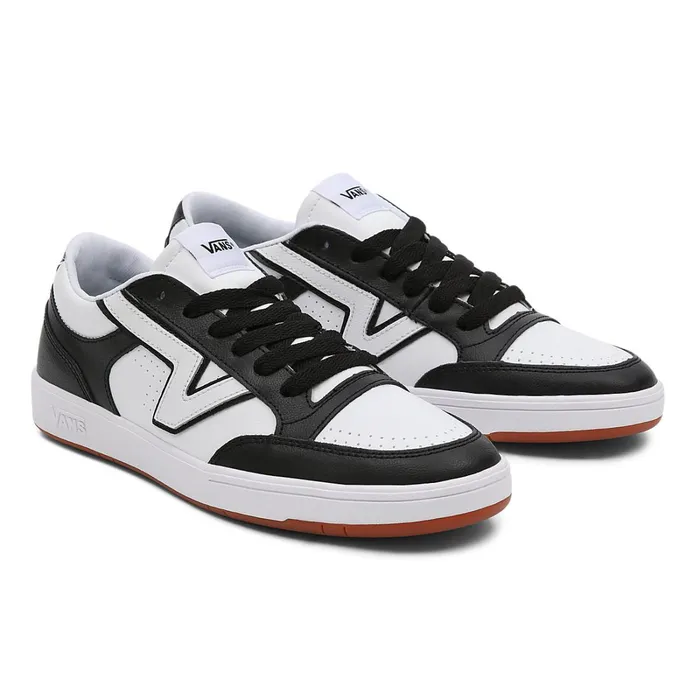 Vans Lowtop Shoes Women TwoTone Lowland ComfyCush Shoes Black White