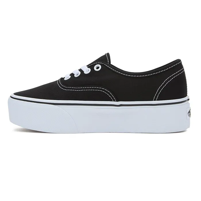 Vans Platform Shoes Women Authentic Stackform Shoes Black