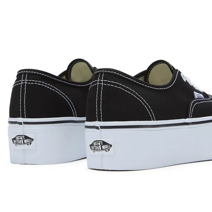 Vans Platform Shoes Women Authentic Stackform Shoes Black