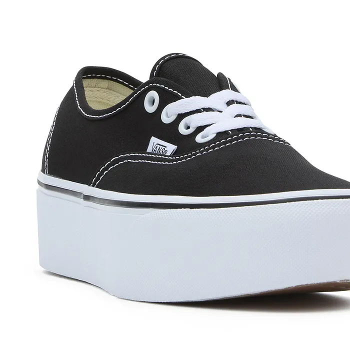 Vans Platform Shoes Women Authentic Stackform Shoes Black