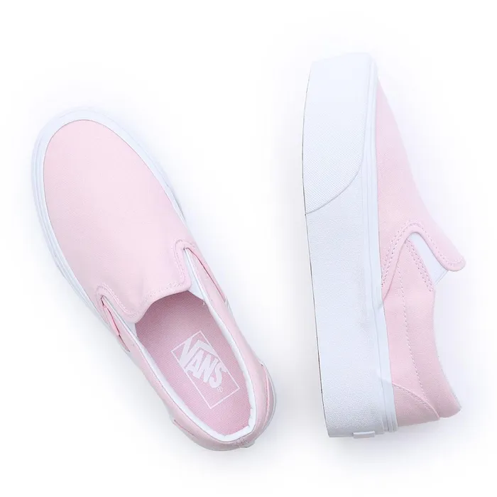 Vans Platform Shoes Women Classic SlipOn Stackforms Shoes Pink