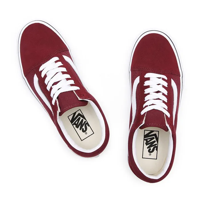 Vans Platform Shoes Women Platform Old Skool Shoes Red