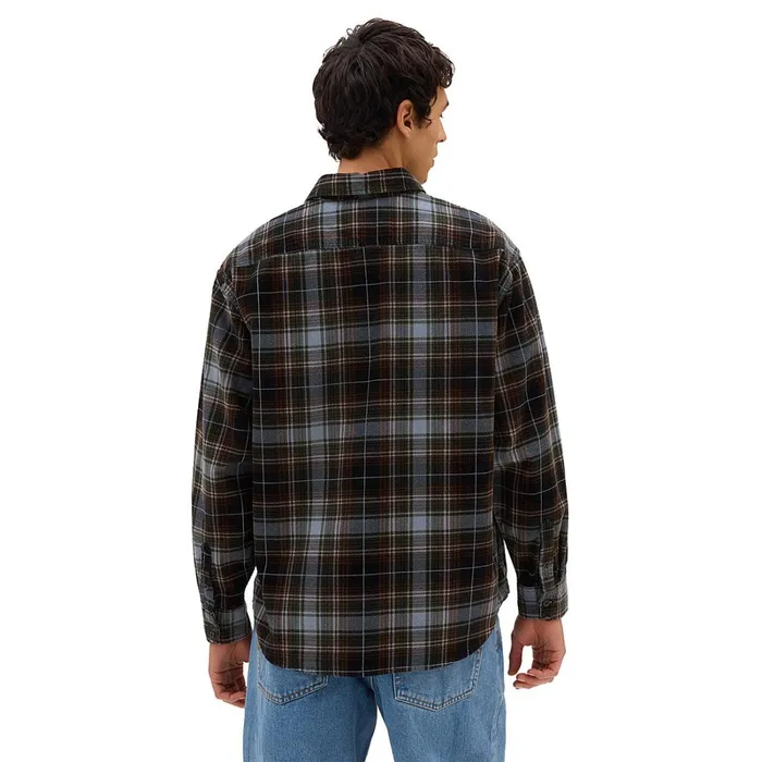 Vans Shirts Men Mayhill Long Sleeve Buttondown Shirt Black
