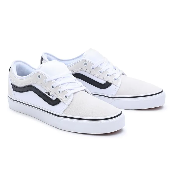Vans Skate Shoes Men Chukka Low Sidestripe Shoes White