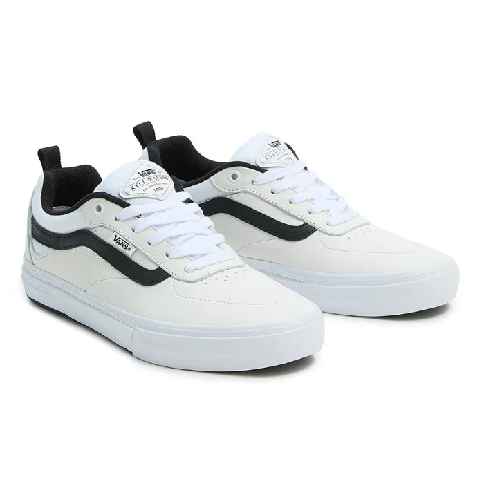 Vans Skate Shoes Men Kyle Walker Leather Shoes White