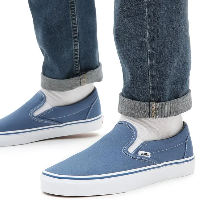 Vans Slipon Shoes Men Classic SlipOn Shoes Blue