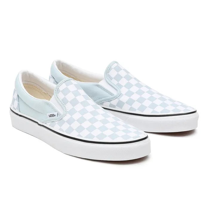 Vans Slipon Shoes Women Checkerboard Classic SlipOn Shoes Blue