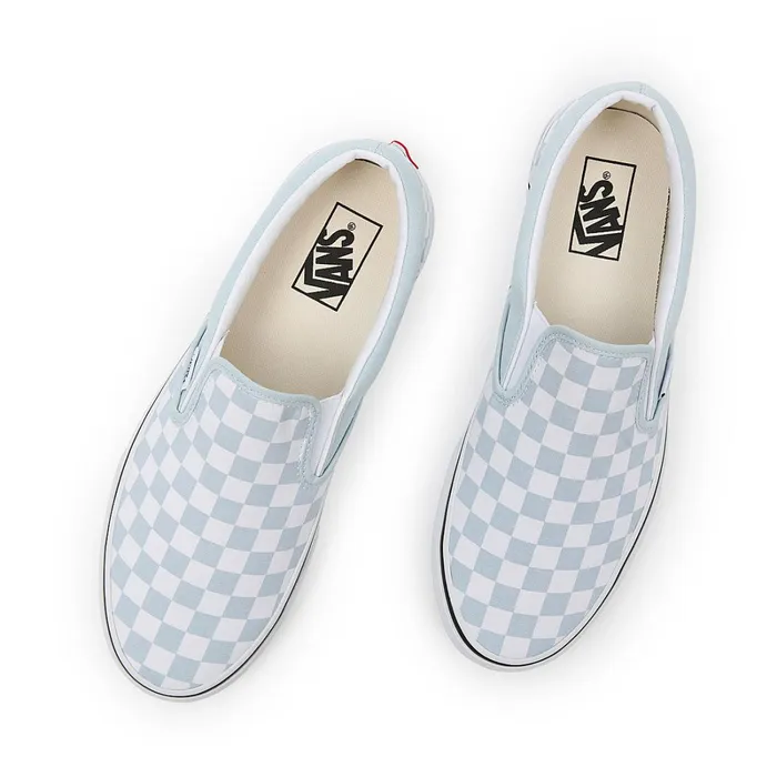 Vans Slipon Shoes Women Checkerboard Classic SlipOn Shoes Blue