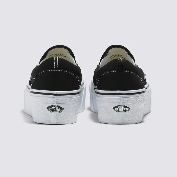 Vans Slipon Shoes Women Classic SlipOn Stackform Shoes Black