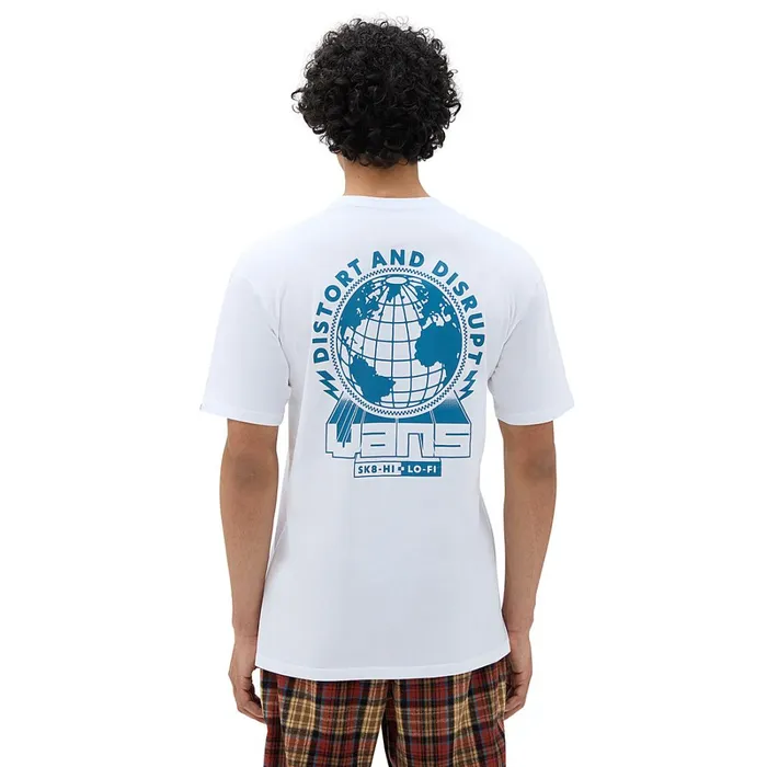 Vans Tshirts and Tanks Men Distort And Disrupt TShirt White