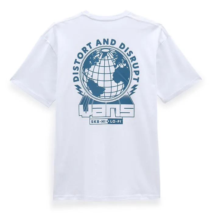 Vans Tshirts and Tanks Men Distort And Disrupt TShirt White
