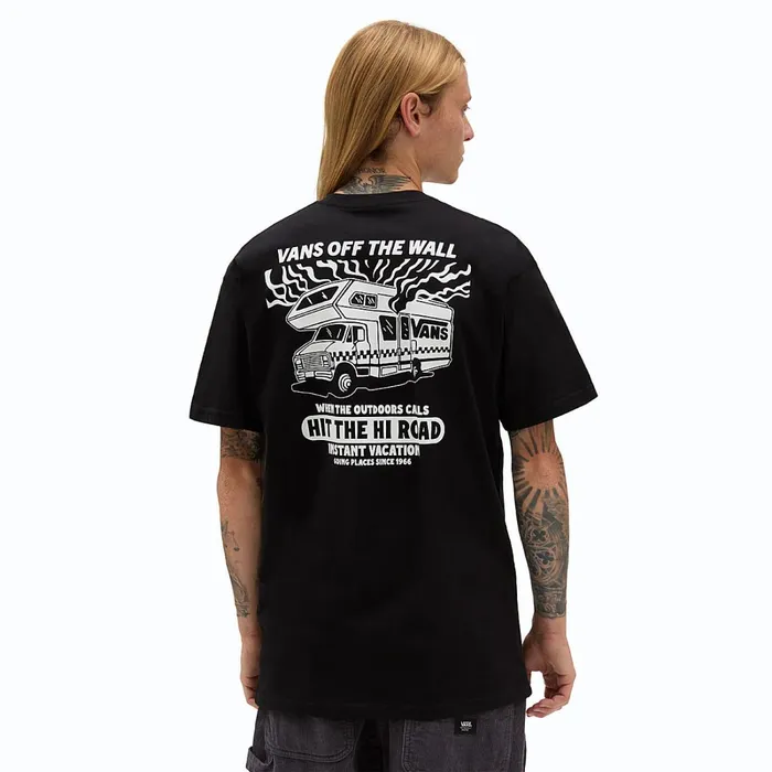 Vans Tshirts and Tanks Men Hi Road RV TShirt Black