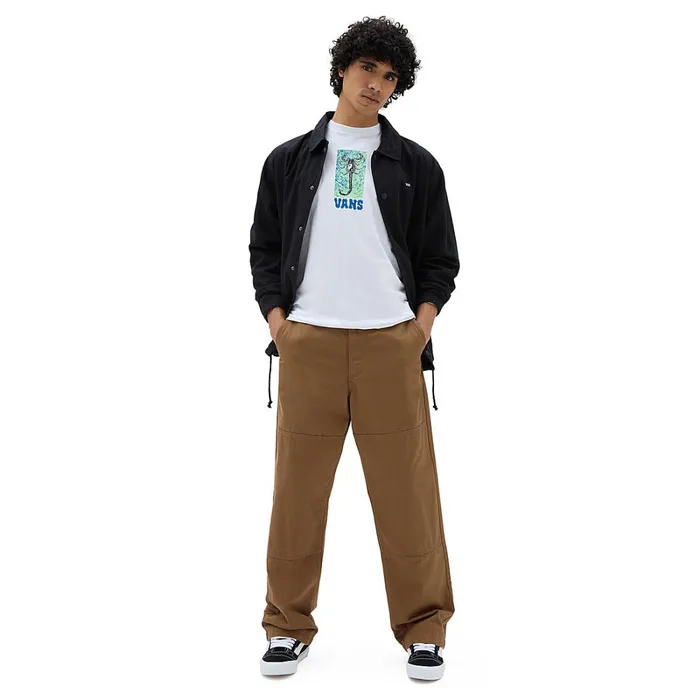 Vans Tshirts and Tanks Men Ying Yang Scorpion Long Sleeve TShirt White