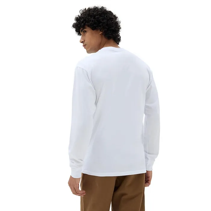 Vans Tshirts and Tanks Men Ying Yang Scorpion Long Sleeve TShirt White