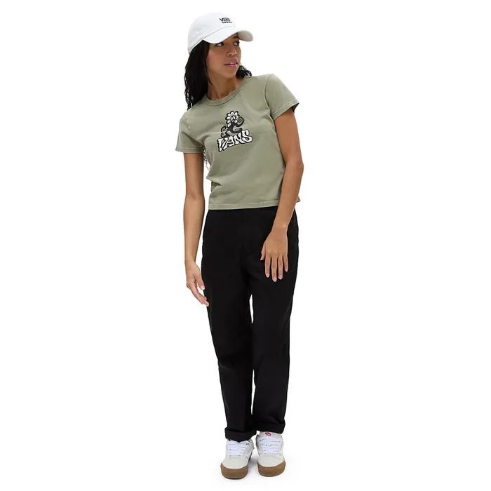 Vans Tshirts and Tops Women Psych Skate Classic Mini TShirt Green