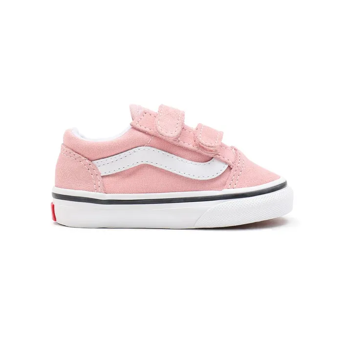 Vans Toddler Shoes 14 Years Kids Toddler Old Skool Hook And Loop Shoes 14 Years Pink