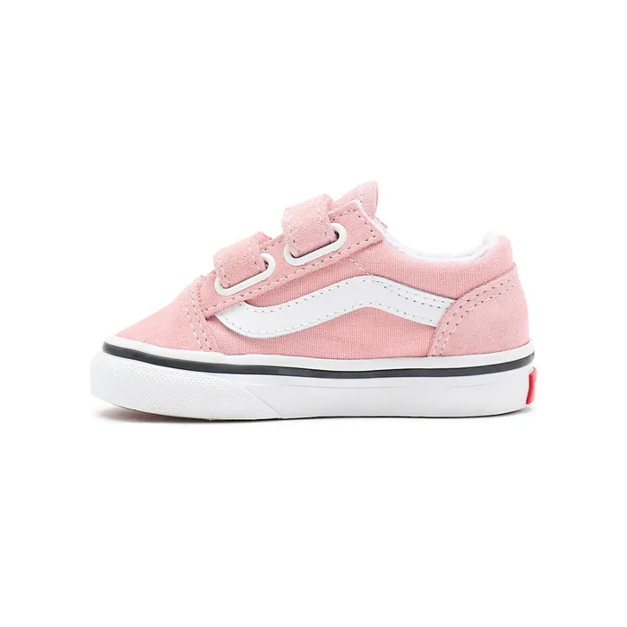 Vans Toddler Shoes 14 Years Kids Toddler Old Skool Hook And Loop Shoes 14 Years Pink